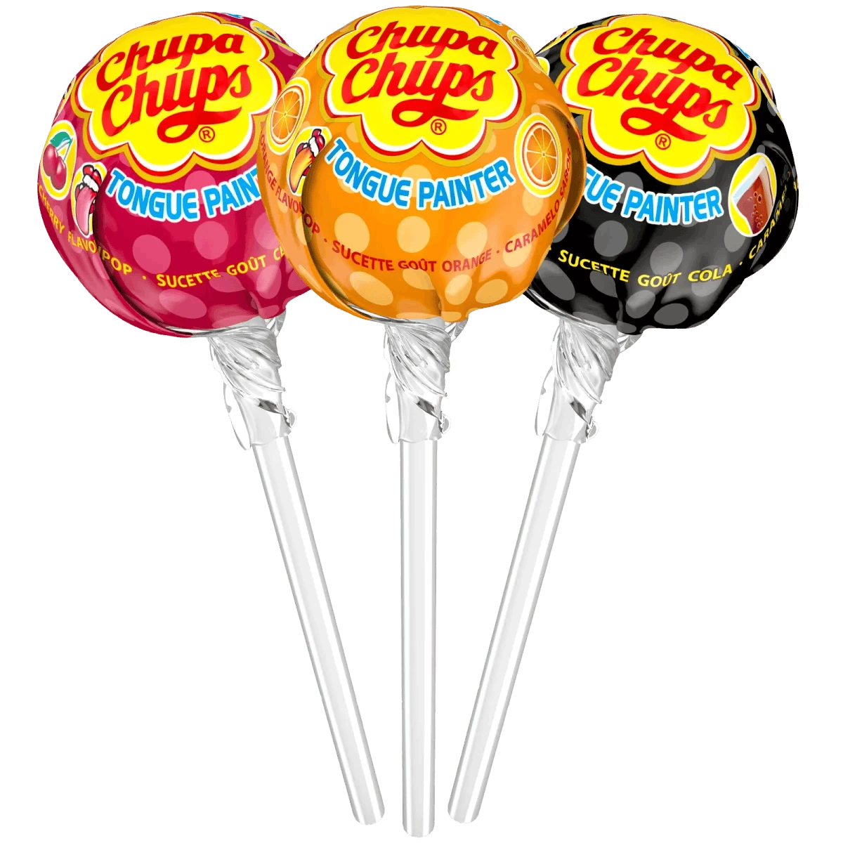 Chupa Chups Chupa-Chups Zungenmaler zungenfäbende Kugel-Lollis in versch. Geschmäckern 1 Stück