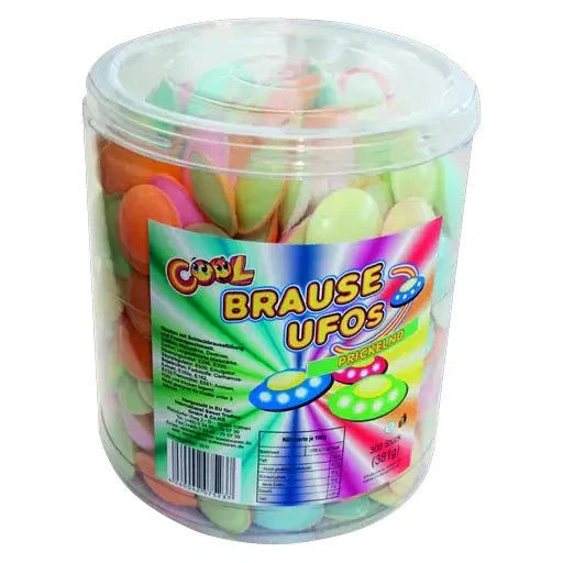 Cool Cool Brause Ufos 300 Stück in der Dose candytoys.ch Switzerland