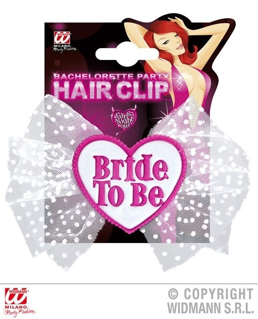 Haarspange 'Bride To Be' mit Tüll - ca 14x10cm