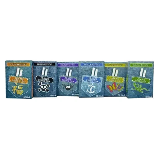 DOK DOK Jeans Kaugummizigaretten 32 Stück im Karton candytoys.ch Switzerland