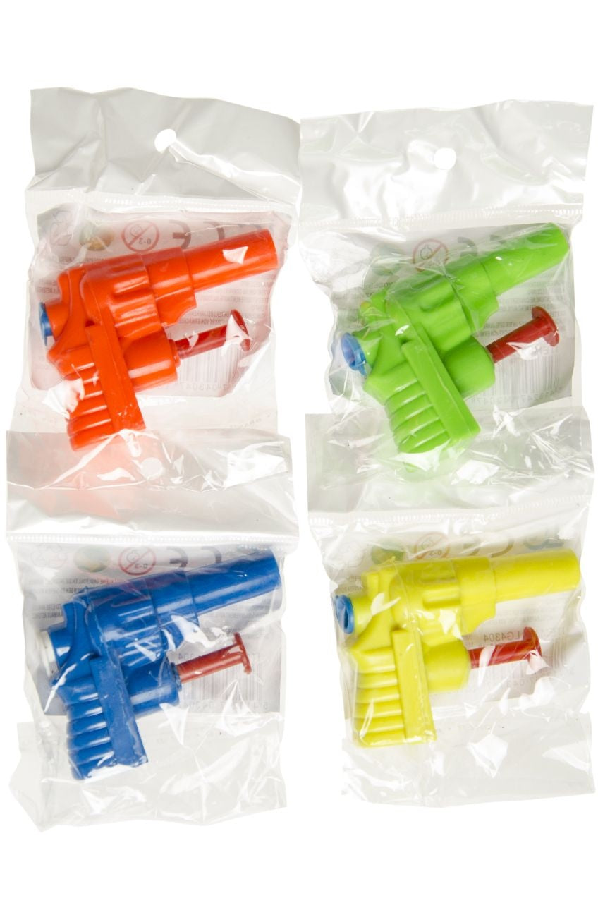 Wasserpistole im Beutel 4 Farben sortiert ca 7 cm