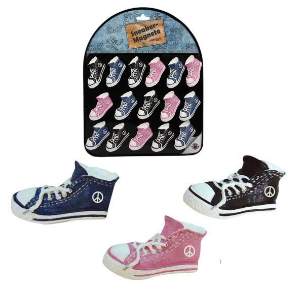 Elektroniktrade Sneakerdesign Magnete 3er Set - ca. 5,5 cm, sortiert