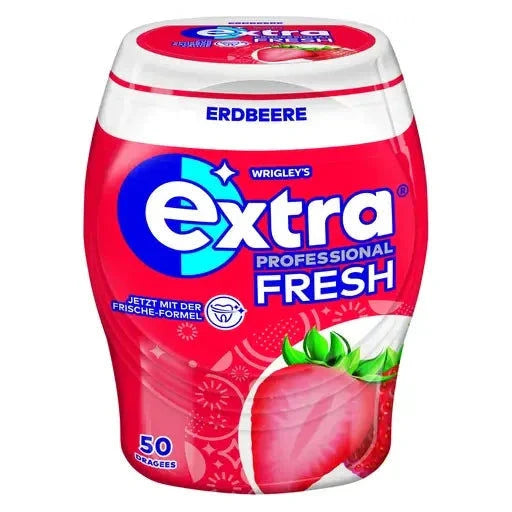 Extra Wrig. Extra Professional Fresh Erdbeere 12x50 Dragees candytoys.ch Switzerland