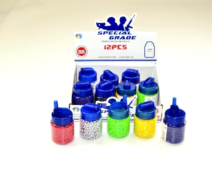 Kugelmunition 1000er Dose, 5 Farben sortiert, ca. 9 cm