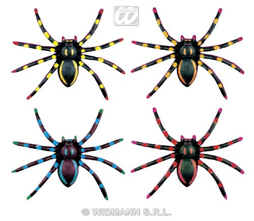 Spinne - 4Stk auf Karte ca 17x20cm