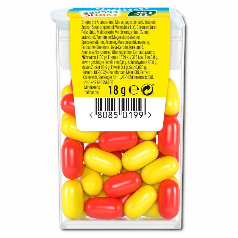 Ferrero Tic Tac Exotic Escape, Dragee-Bonbon, 1 x 18g Packung