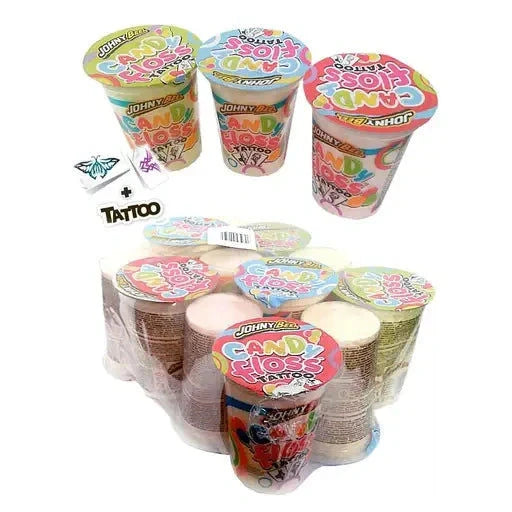 Johny Bee Johny Bee Candy Floss+Tattoo 12 Stück im Karton candytoys.ch Switzerland