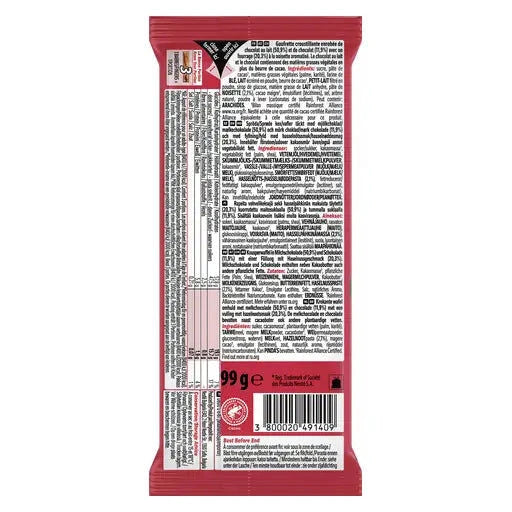 KitKat KitKat Tafel Hazelnut 99g candytoys.ch Switzerland