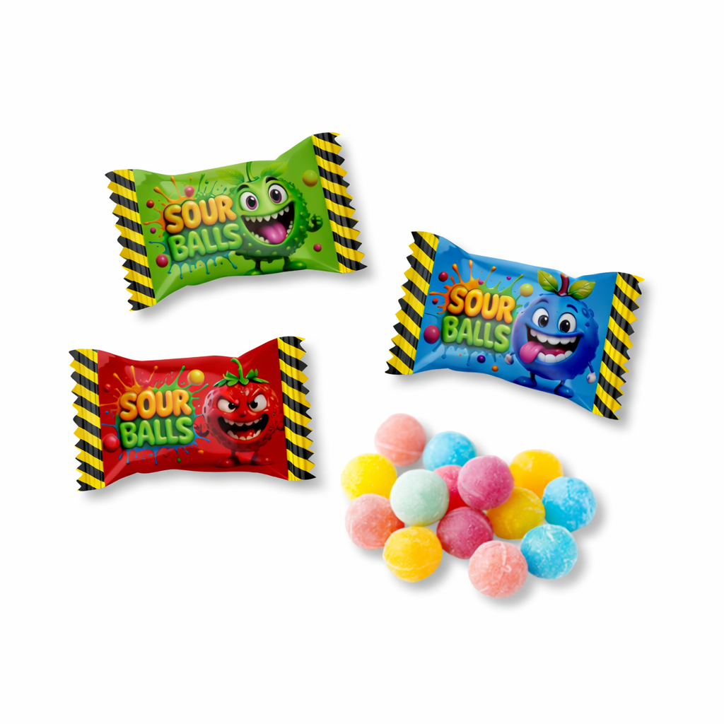 Krottis 100 x Sour Balls, insgesamt 300g