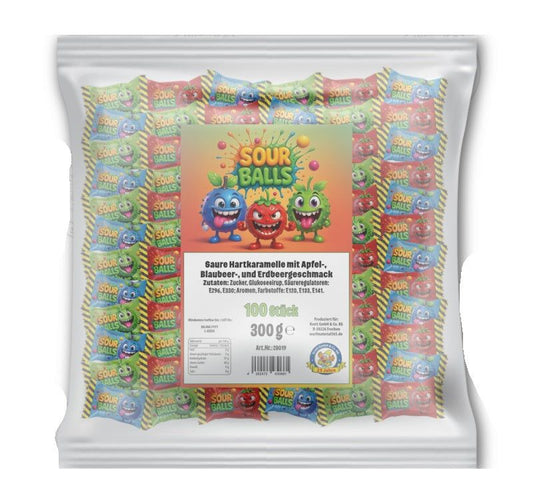 Krottis Sour Balls, insgesamt 3g 1 Stück