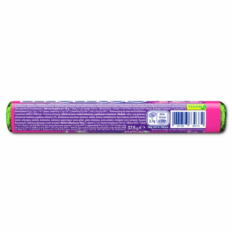 Mentos Feeling Berry Good Kaubonbon Rolle, 37,5g