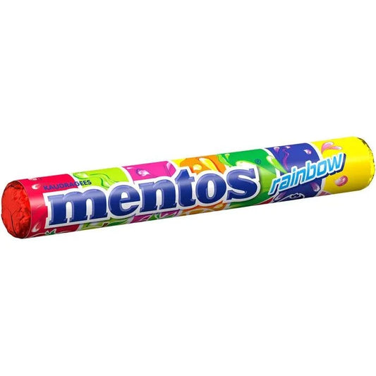 Mentos Frische Regenbogen- und Minzdragees 37,5g - 1 Rolle candytoys.ch Switzerland