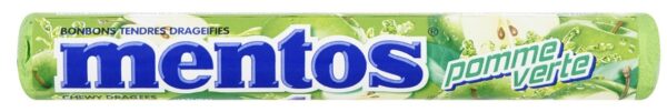 Mentos Grüner Apfel Mentos Rollen - 1 x 37,5 g Fruchtige Süßigkeit