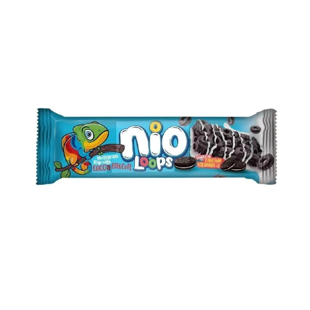 nio Loops Loops Bar - Kakaokeks - 23g - Proteinriegel ohne Zuckerzusatz
