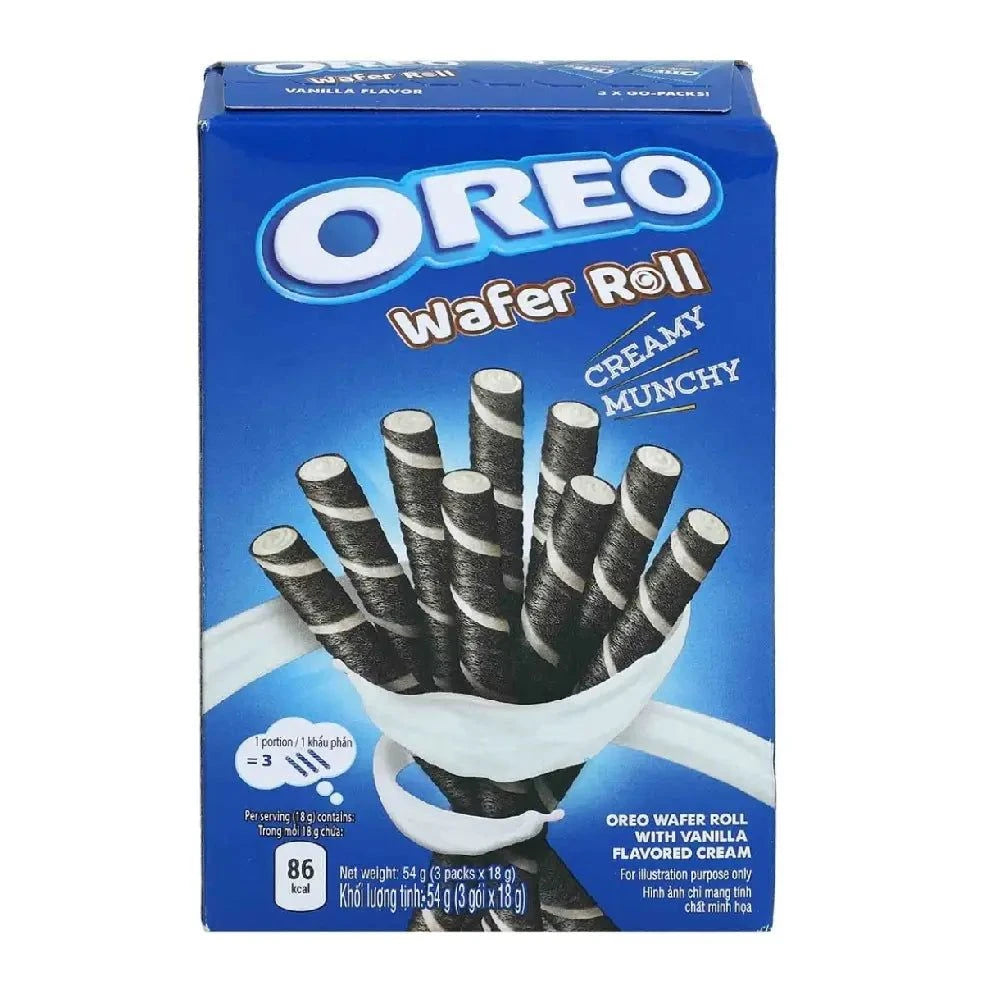 Oreo Waffelrolle mit Vanillegeschmack - 54g