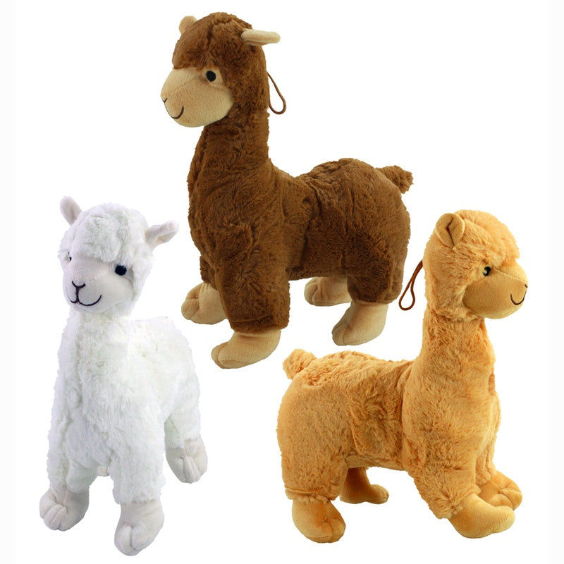 PL Alpaka Lama 3 Farben sortiert ca 45 cm candytoys.ch Switzerland