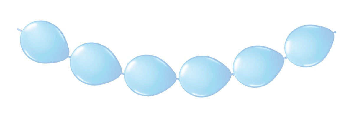 PL Ballongirlande hellblau ca 300 cm candytoys.ch Switzerland