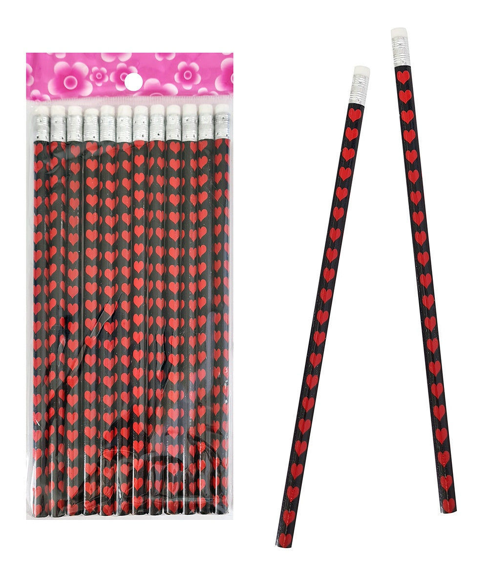 PL Bleistift Herz mit Radiergummi ca 19cm