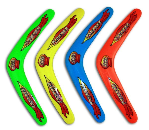 PL Bumerang Boomerang sortiert - 4 farbig sortiert ca 30 cm candytoys.ch Switzerland