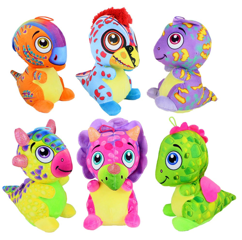 PL Plüsch Dinosaurier 6 fach sortiert- ca 23cm candytoys.ch Switzerland