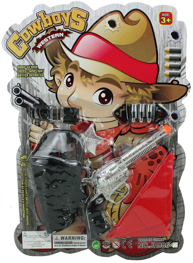 PL Westernset auf Karte ca 39x27cm candytoys.ch Switzerland