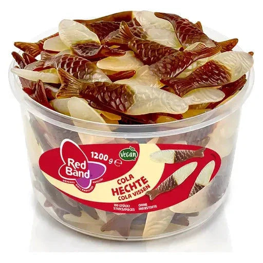 Red Band Red Band Cola Hechte 100 Stück in der Dose candytoys.ch Switzerland