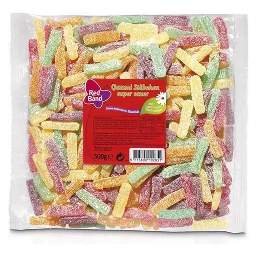 Red Band Red Band Gummi Stäbchen Super Sauer 500g im Beutel candytoys.ch Switzerland