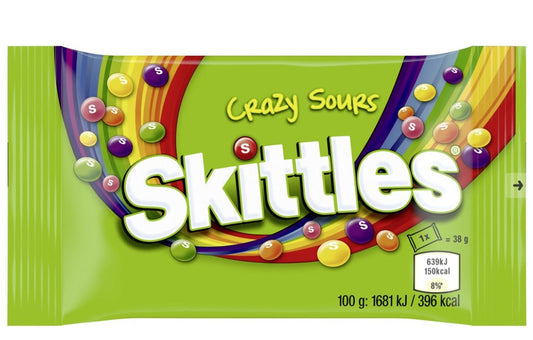 Skittles Skittles Crazy Sours, Saure Kaudragees 14x38g in der Box
