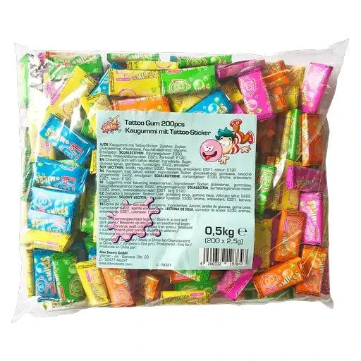 Sweet Flash Sweet Flash Tattoo Gum 200 Stück im Beutel candytoys.ch Switzerland