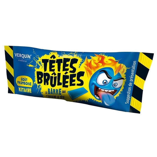 Têtes Brûlées Têtes Brûlées Hyperacide – Kaubonbon Barre Framboise Blue | 150 Stück