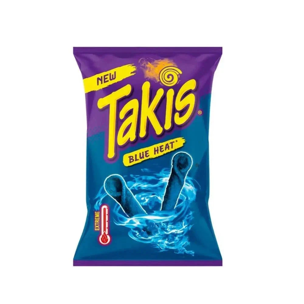 Takis Takis - Blue Heat - 100g - Knusprig gerollte Tortilla-Chips