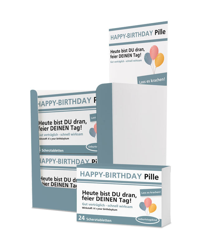 TI Scherztablette Happy Birthday Pille