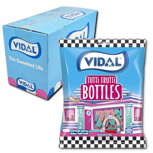 Vidal Vidal Tutti Frutti Bottle, Fruchtgummi, 1 Beutel je 90g