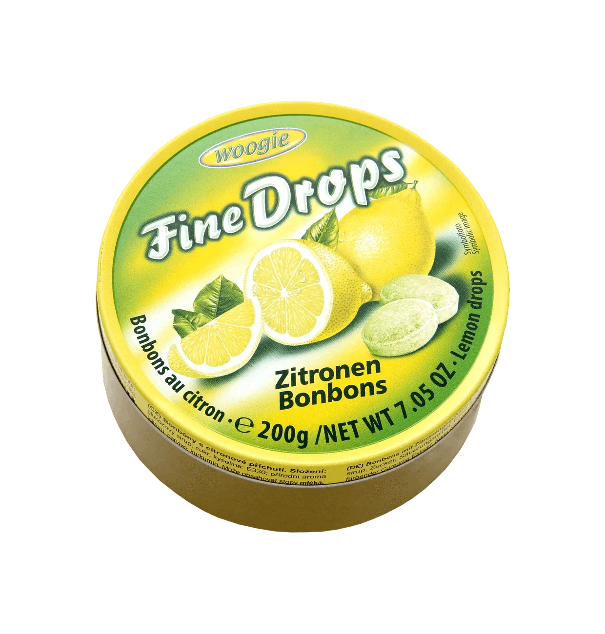 Woogie Woogie Fine Drops mit Zitronengeschmack 200g