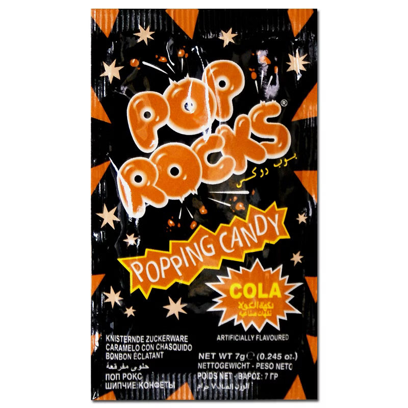Zeta Espacial S.A Pop Rocks Cola, knisterndes Brausepulver 1 Beutel