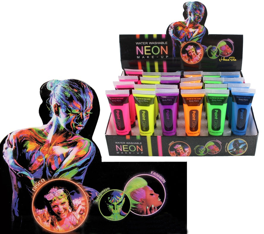 Schminke Neon Make-Up 6-fach sortiert - 14,2 ml