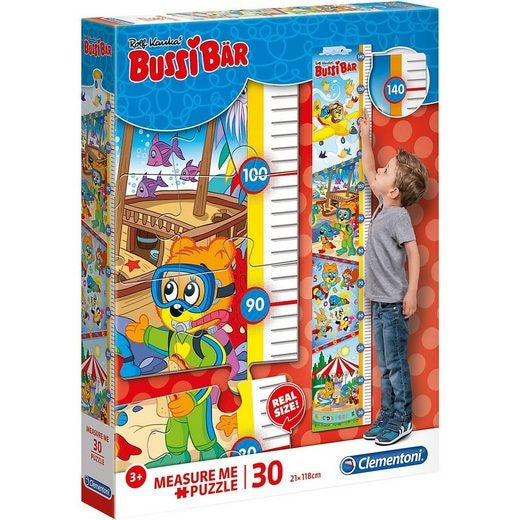 Clementoni 20333 - Bussi Bär - Puzzle, Messlatte, 30 Teile