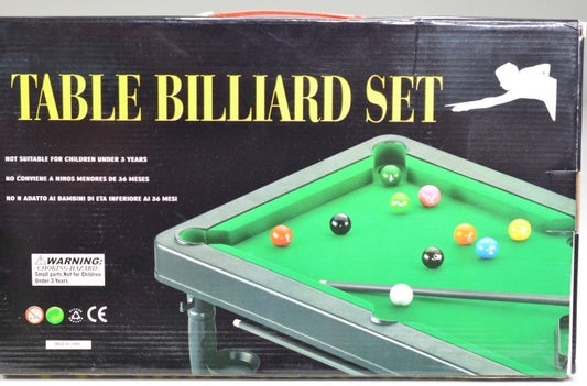 Billardtisch im Karton ca 43 x 26 cm