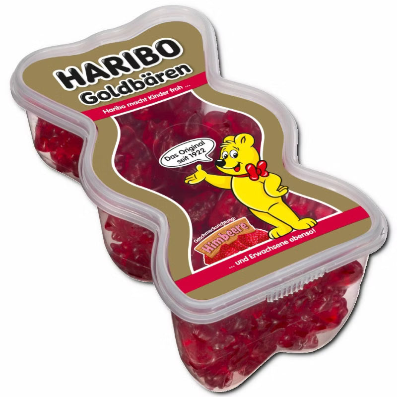 Haribo Goldbären Himbeere, Fruchtgummi, 450g Dose Bild 2