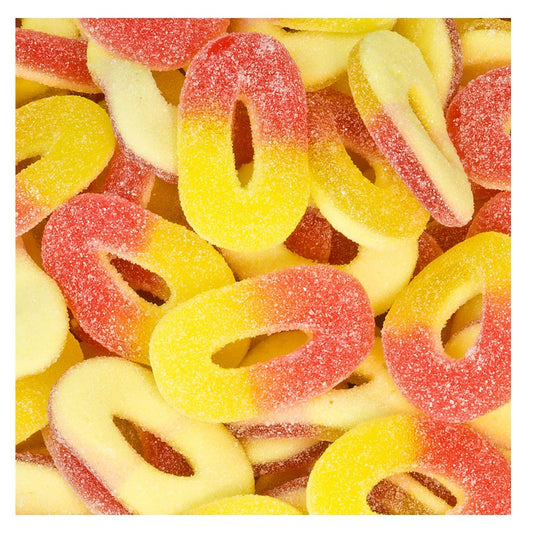 Trolli Pfirsichringe, Fruchtgummi, 1 kg Beutel