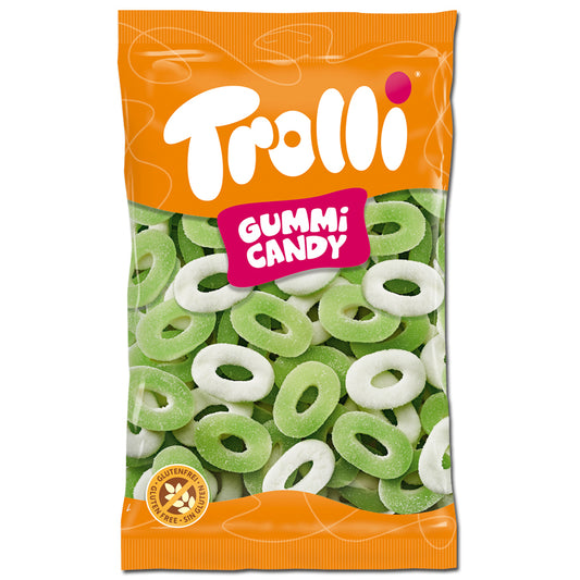 Trolli Apfelringe, Fruchtgummi, 1 kg Beutel
