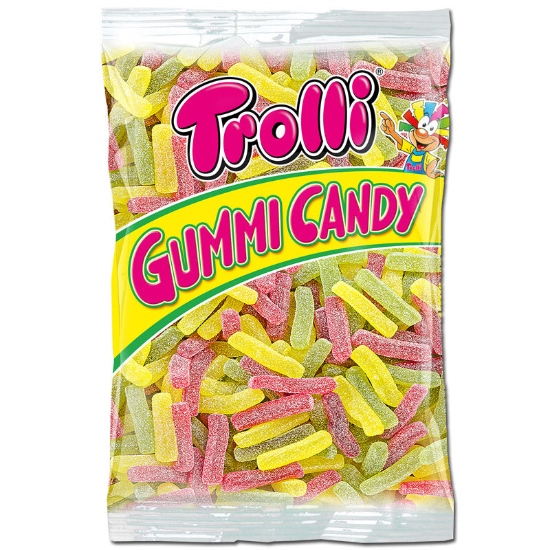 Trolli Saure Stäbchen, Fruchtgummi, 1 kg Beutel