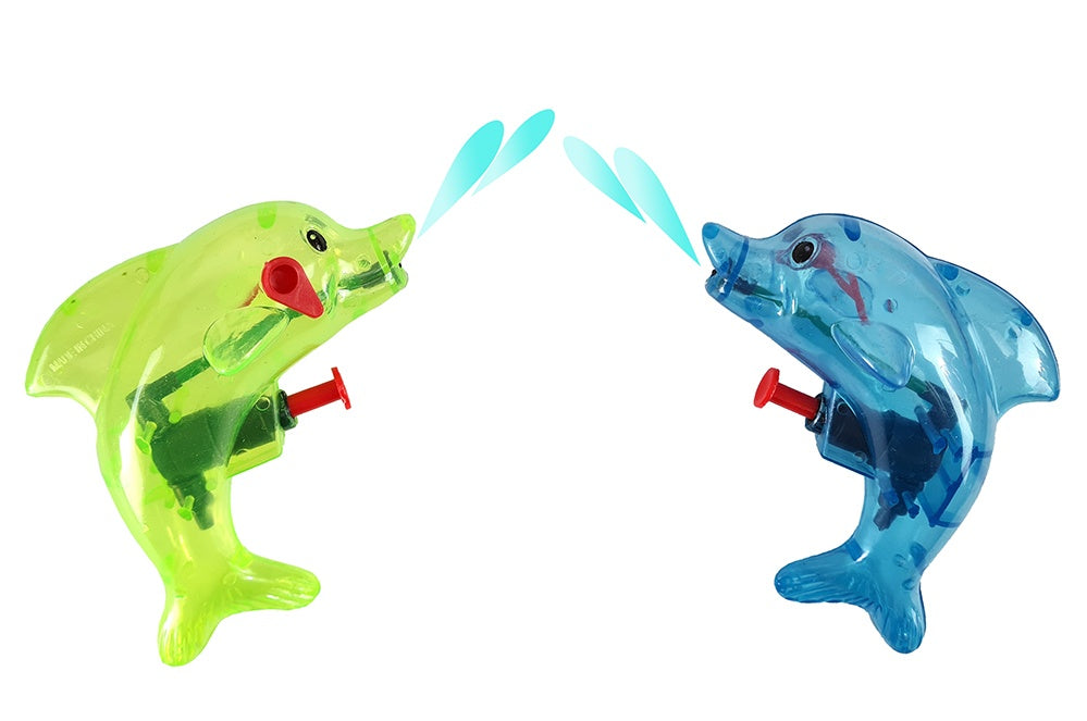 Wasserpistole Delfin 2-farbig sortiert - ca 10,5cm