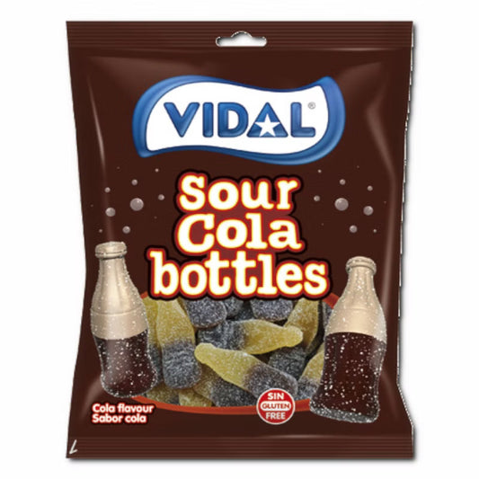 Vidal Colaflaschen sauer, Fruchtgummi, 14 Beutel je 90g Bild 2