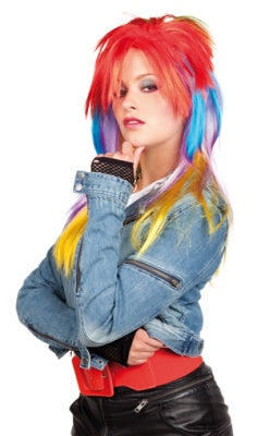 Punk Perücke in Regenbogenfarben - Stylisch und Auffällig