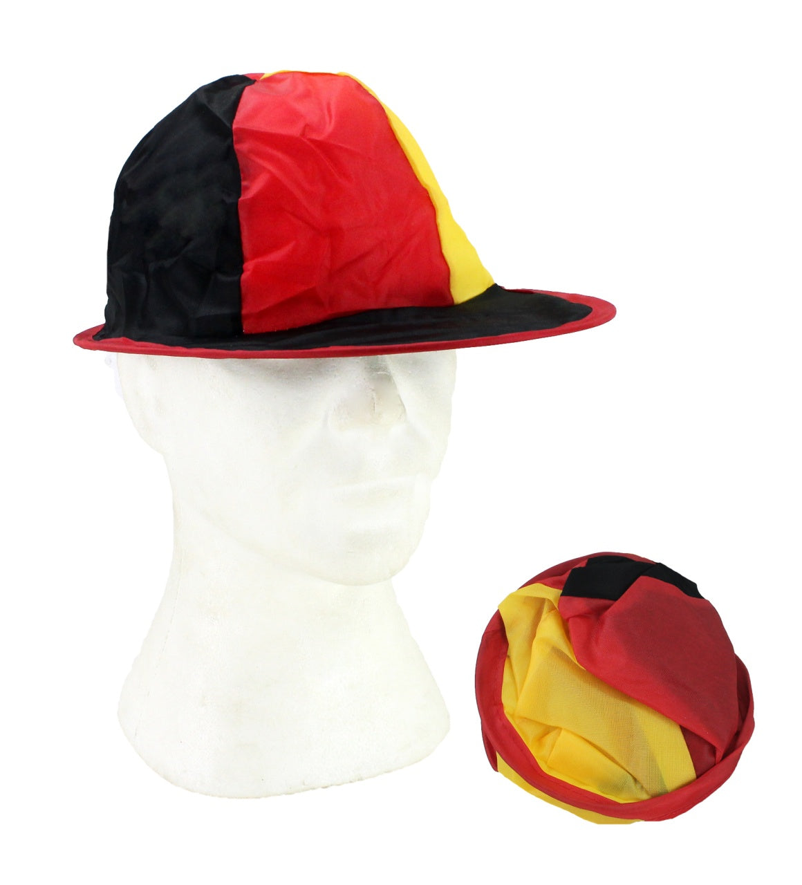 Deutschland Kappe Mütze schwarz-rot-gold zusammenfaltbar Popup Cappy