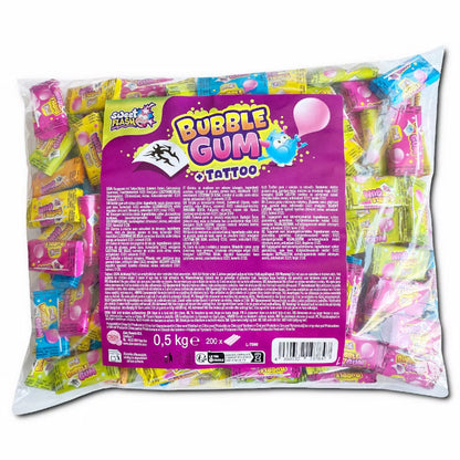 Tattoo Gum, Kaugummi, Bubble Gum 200 Stück