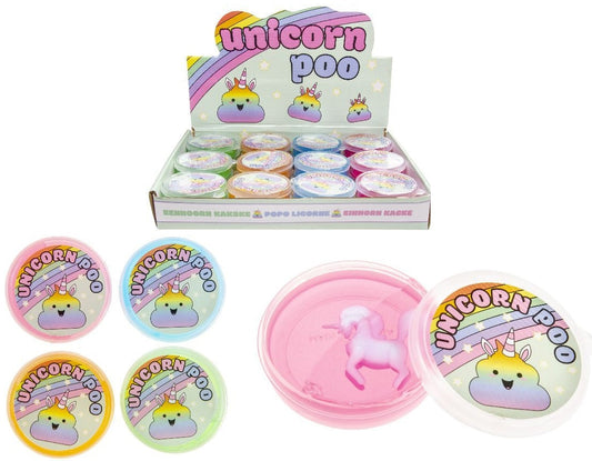Schleim Einhorn Glibberknete 4-fach sort in Dose ca 7x2cm