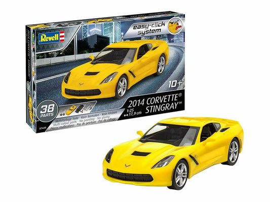 Modellbausatz 1:25 2014 Corvette, gelb