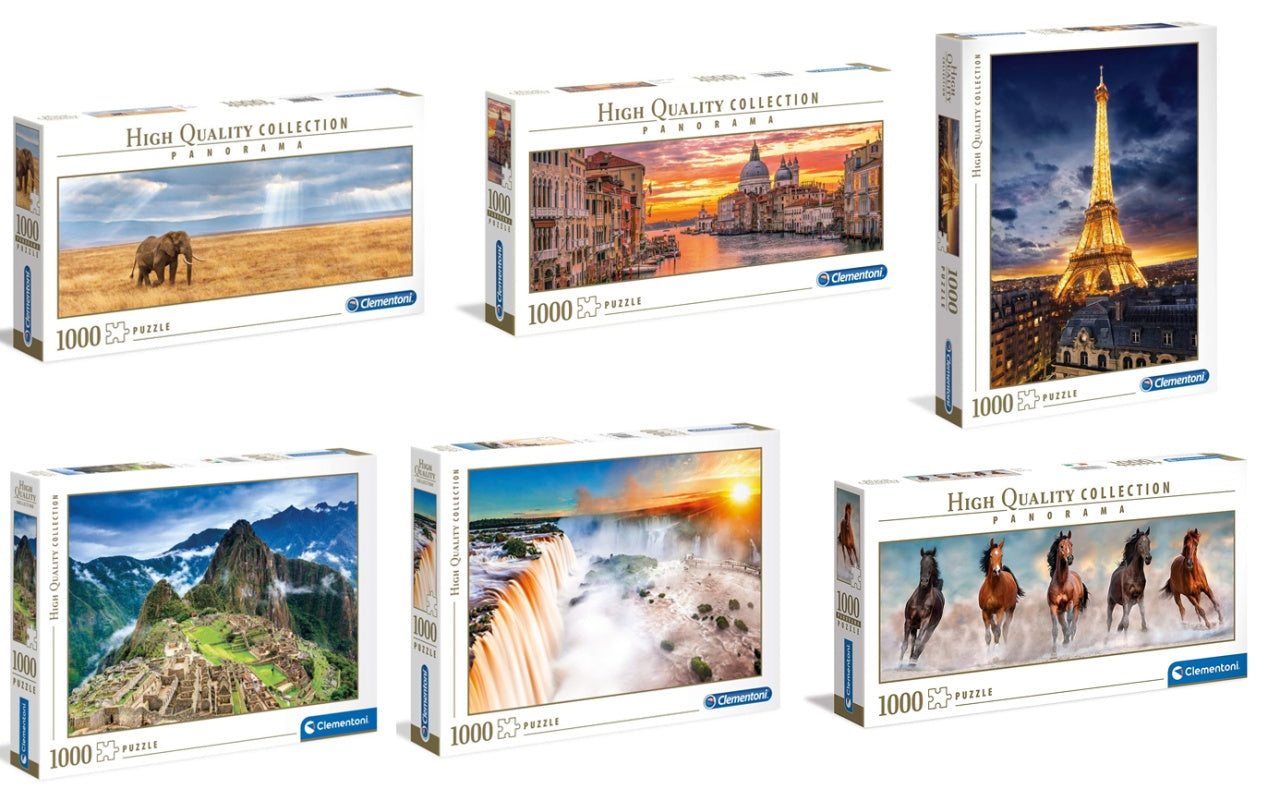 Clementoni - High Quality Puzzle, 1000 Teile, 6-fach Panorama und Hochformat, ECO Box Verpackung Sortiment 2022-1